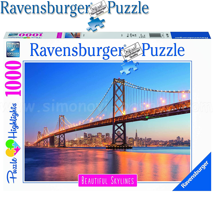 *Ravensburger  1000  "Golden Gate"   14083
