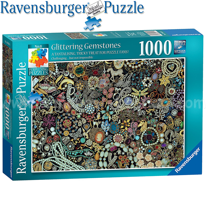 Ravensburger - Puzzle 1000ch. "Glittering Jewelry" 19655