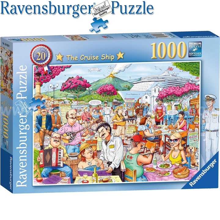 Ravensburger Puzzle 1000h. Cruise ship 19820