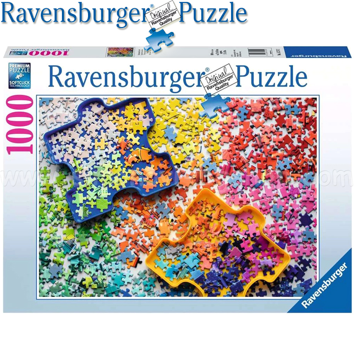 Ravensburger - Puzzle 1000h. Paletă de puzzle-uri 15274