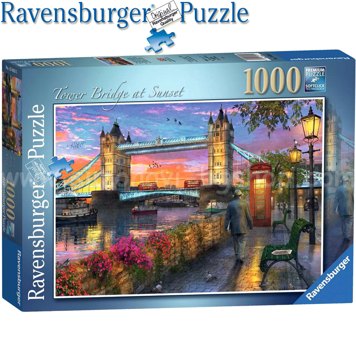 Ravensburger - Puzzle 1000h. "Tower Bridge at sunset" 15033