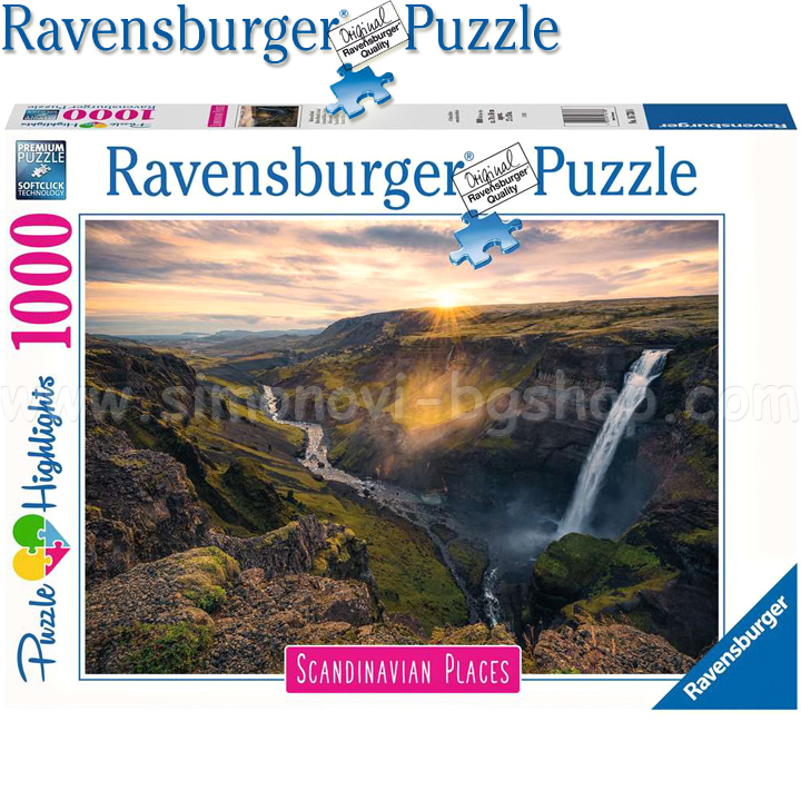 Ravensburger - Puzzle 1000h. Haifos Falls, Iceland 16738