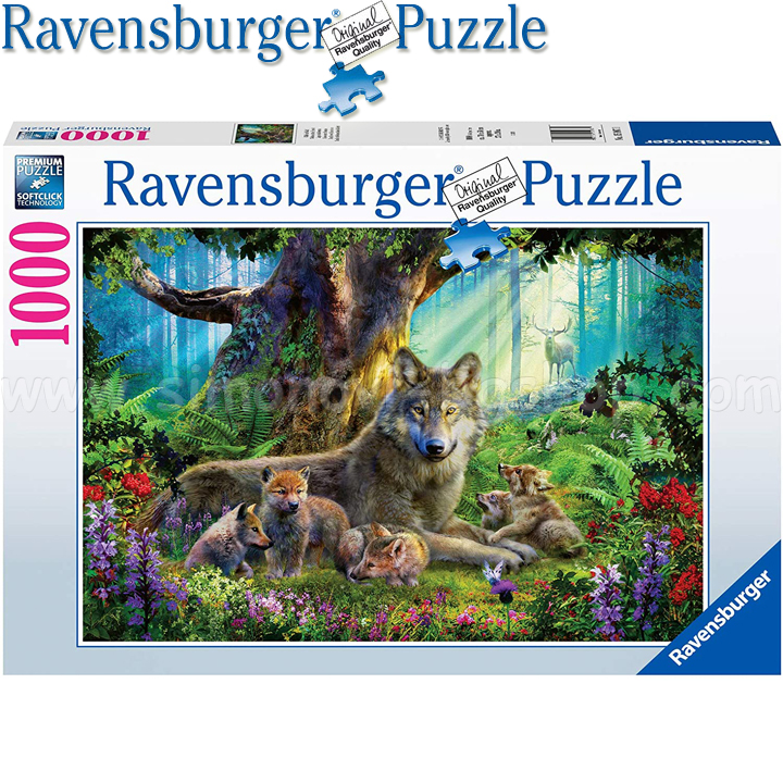 Ravensburger - Puzzle 1000h. "Wolves in the Forest" 15987