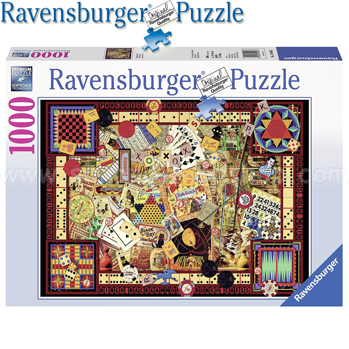 Ravensburger - Puzzle 1000ch. "Classic Games" 19406