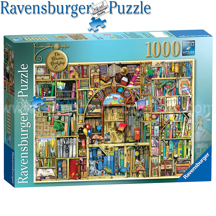 Ravensburger - Puzzle 1000ch. "Bookstore" 19314
