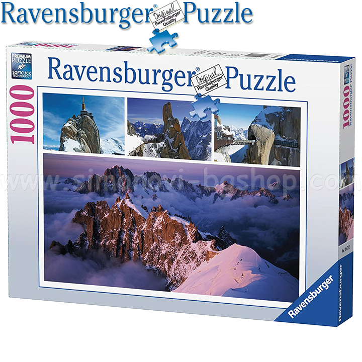 Ravensburger - Puzzle 1000ch. "Mont Blanc" 19671
