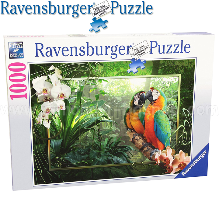 Ravensburger - Puzzle 1000ch. "Parrots" 19188