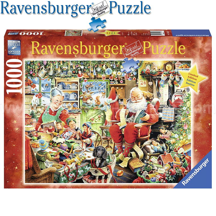 Ravensburger - Puzzle 1000ch. "Christmas preparations" 19562