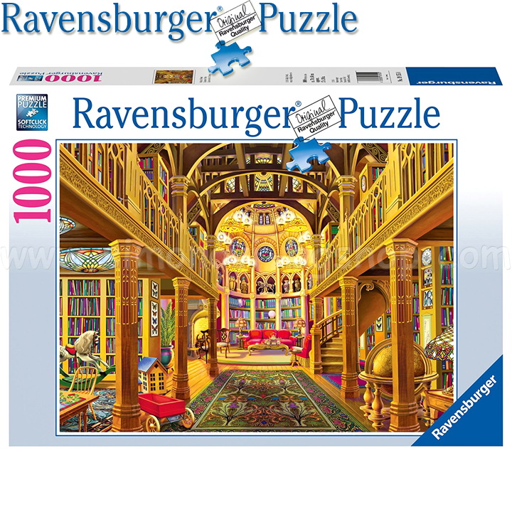 Ravensburger - Puzzle 1000ch. "In the World of Words" 19155