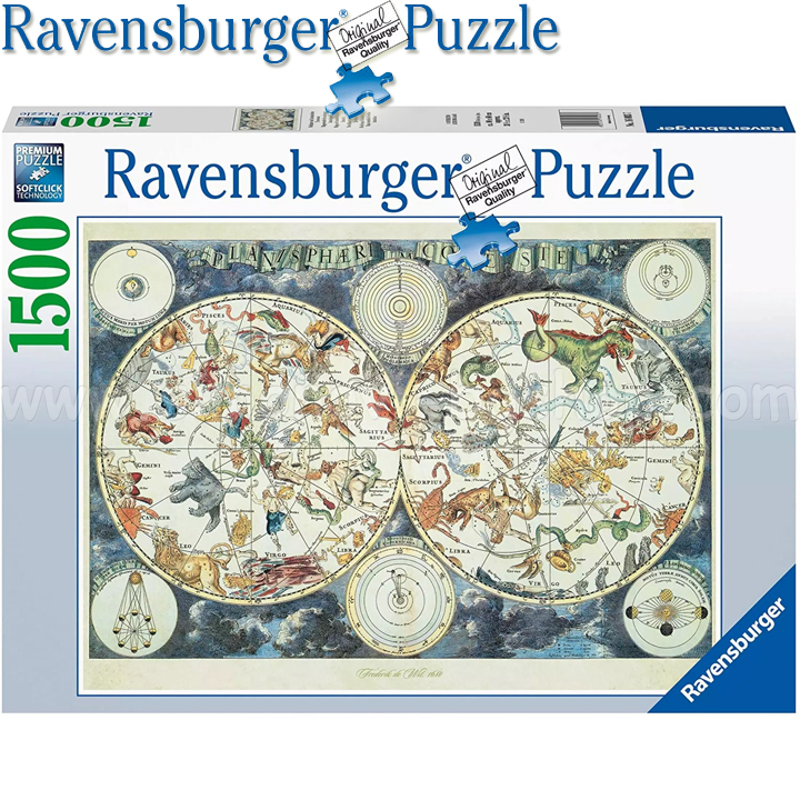 Ravensburger - Puzzle 1500h. "World Map" 16003