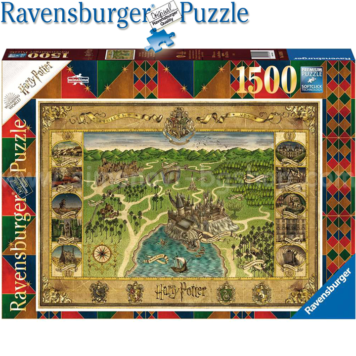 Ravensburger Harry Potter Puzzle 1500h. Map of Hogwarts 16599
