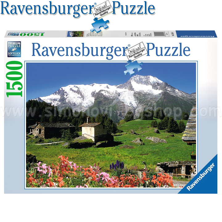 Ravensburger - Puzzle 1500 hours. "Mountain Landscape" 16344