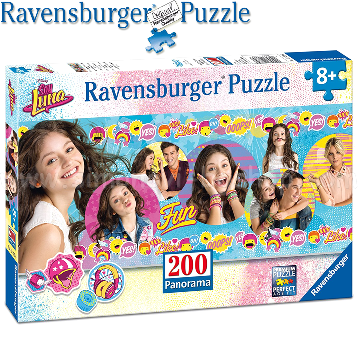 Ravensburger - Puzzle Panorama 200h. "Moon, Matthew, Amber and Simon" 12835
