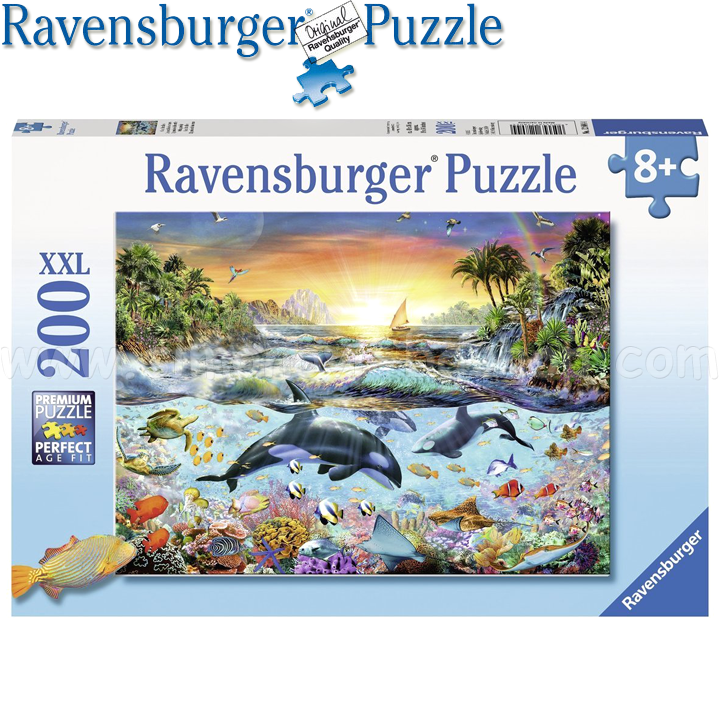 Ravensburger - XXL Puzzle 200 hours. "Paradise in the ocean" 12804