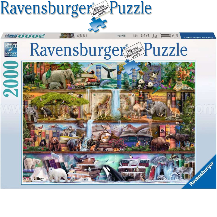 Ravensburger Puzzle 2000 Parts Animal Kingdom 16652