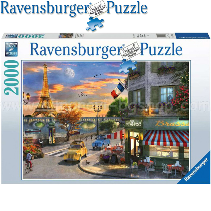 Ravensburger - Puzzle 2000h. "Romantic Evening in Paris" 16716