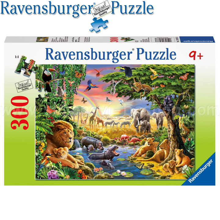 Ravensburger - Puzzle 300c. "Evening in the Jungle" 13073