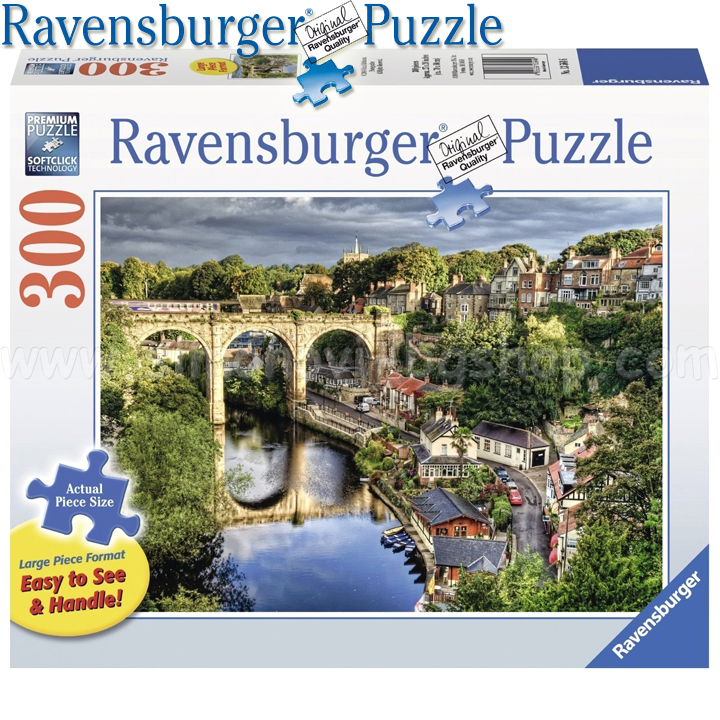 Ravensburger - Puzzle 300c. "Bridge over the River" 13564