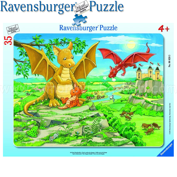 Ravensburger - Puzzle 35ch. "The Dragon Family" 06628