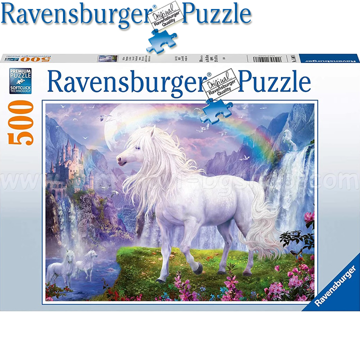 Ravensburger Puzzle 500 Parts Horse and Rainbow 15007