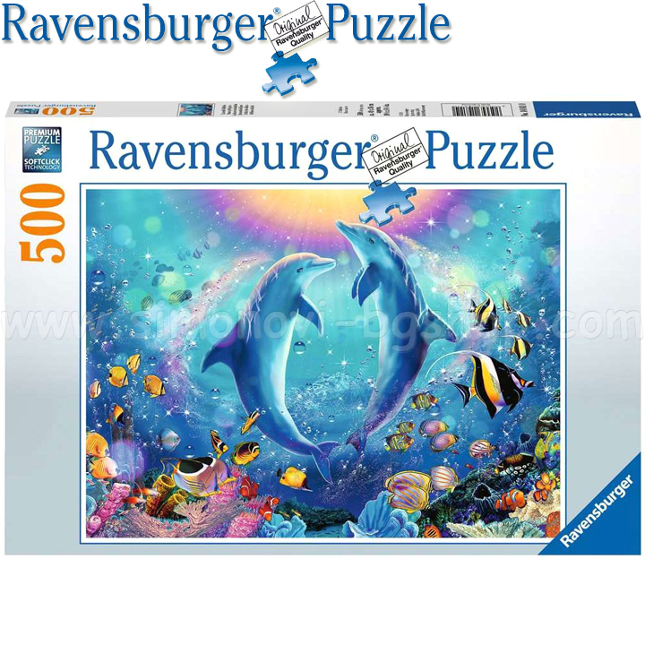 Ravensburger Puzzle 500 Piese Delfini dansatori 14811