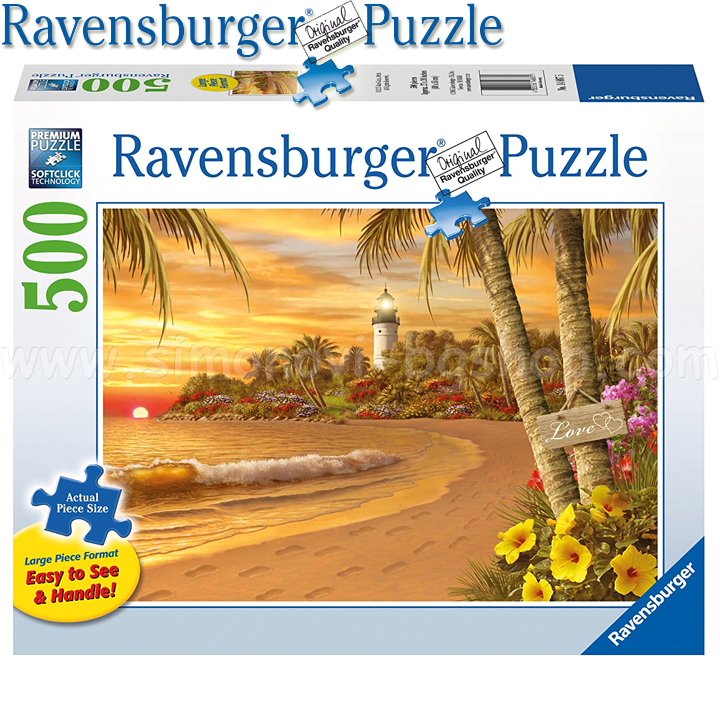 Ravensburger - Puzzle 500h. "Tropical Love" 14887