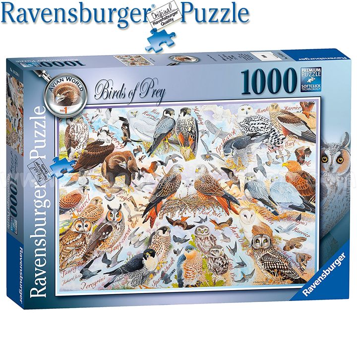 Ravensburger - Puzzle 1000ch. "Birds" 19559