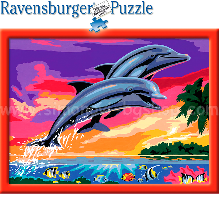 Ravensburger Painting Gallery Color Dolphins 28389