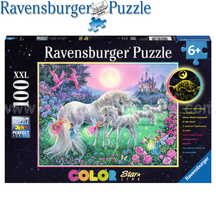 Ravensburger - Illuminated puzzle 100h. "Unison of Moonlight" 13670