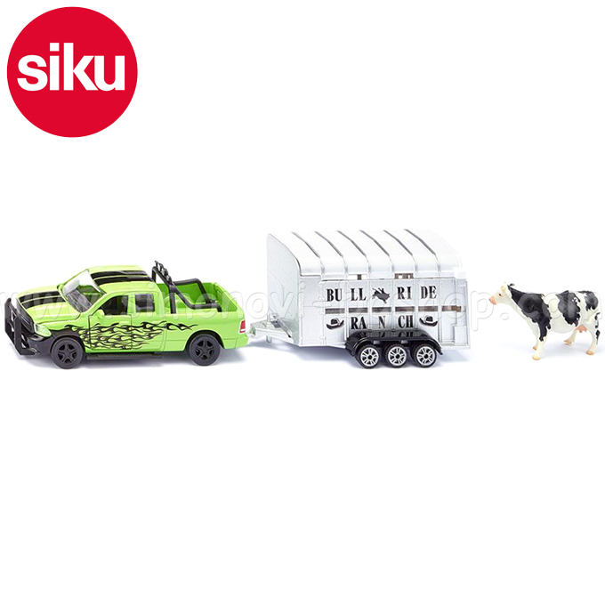 Siku Pickup with Livestock Trailer 1998