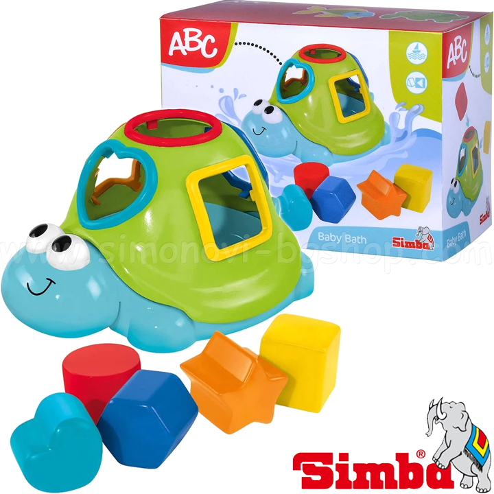 Simba ABC Turtle bath sorter 20 cm 104010027