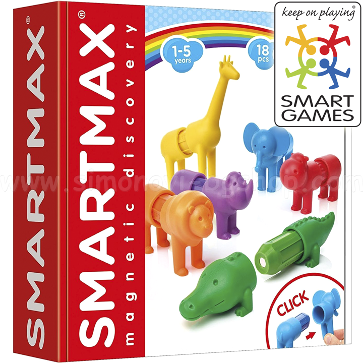 Jocuri inteligente Constructor Primul meu safari 18 piese SMX220