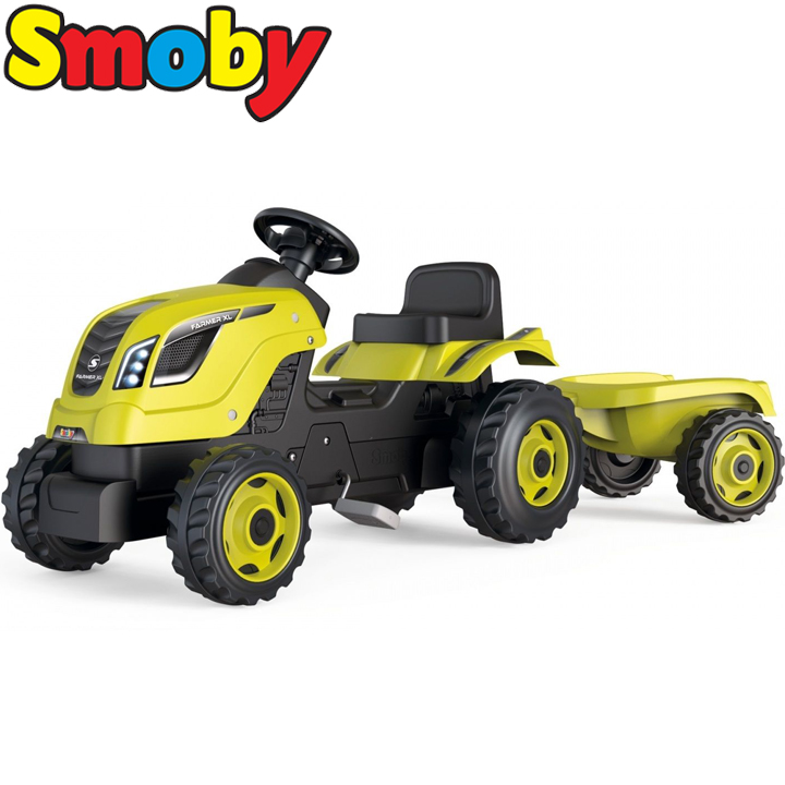 Smoby Pedal tractor with pedal, trailer and loader Farmer XL 710130