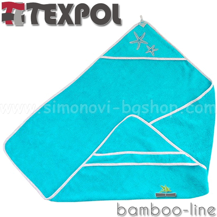 Texpol-Bamboo-line Bamboo towel with Aloe Sea Star 90 / 90cm. 21613