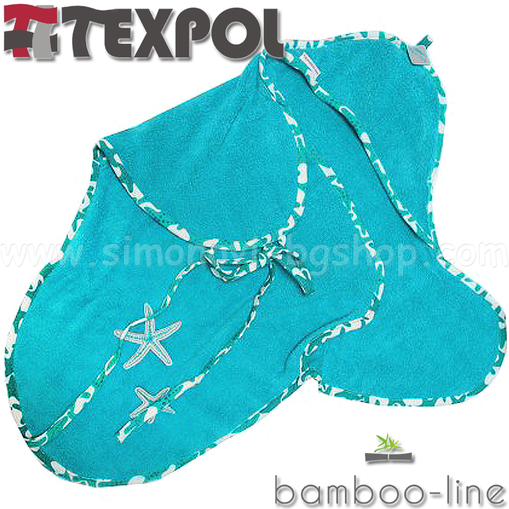 Texpol-Bamboo-line Diaper with bamboo and aloe towel Ocean 21715