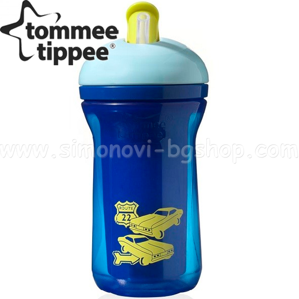 Tommee Tippee  Active Sipper 12+ . Blue Car