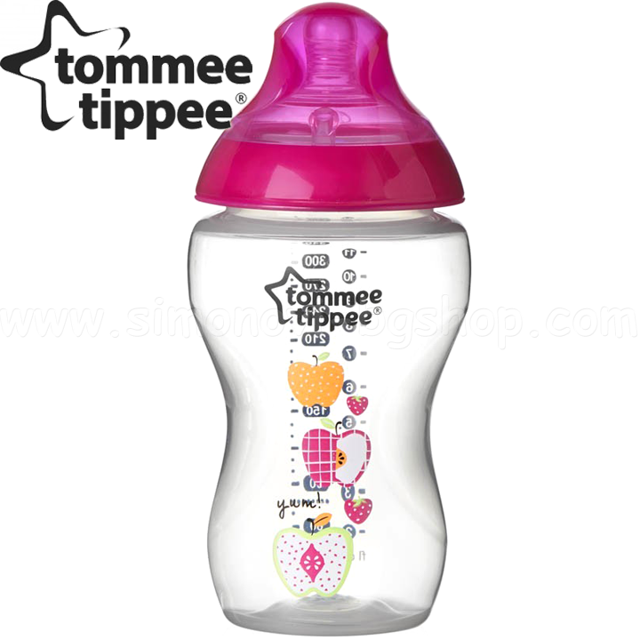 *Tommee Tippee   Easi Vent 340ml 3.+ Pink 42269887