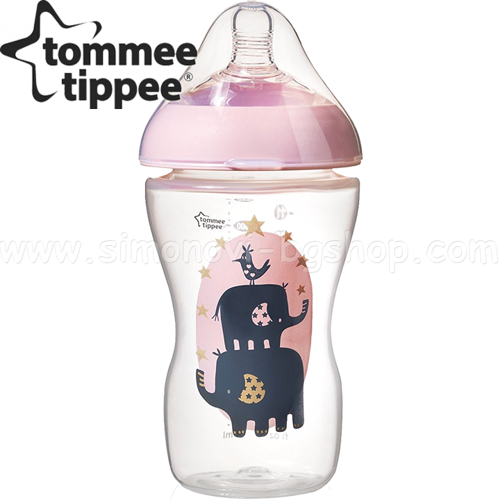 Tommee Tippee Feeding Bottle Ultra 340ml 3m + Pink 42430368