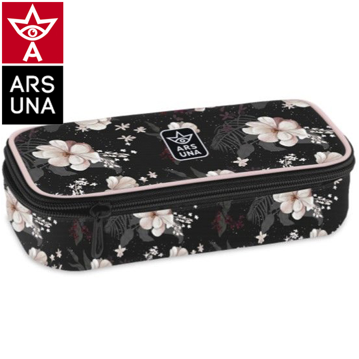 Student Round Toiletry Set Ars Una Flowery Black 56163742