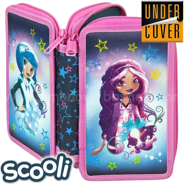 UnderCover Scooli Star Darlings Full zipper pouch with two 26 499