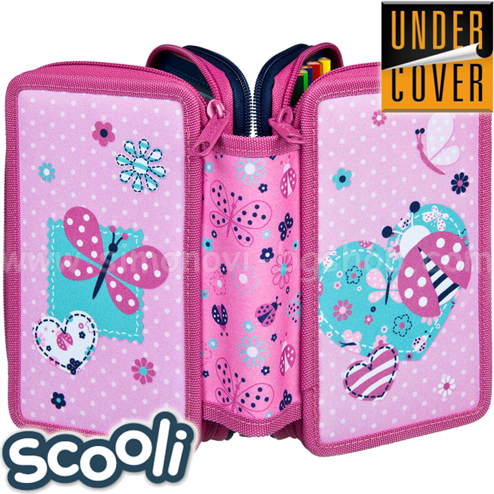 UnderCover Scooli Ladybug Full bag with 3 zips 28114