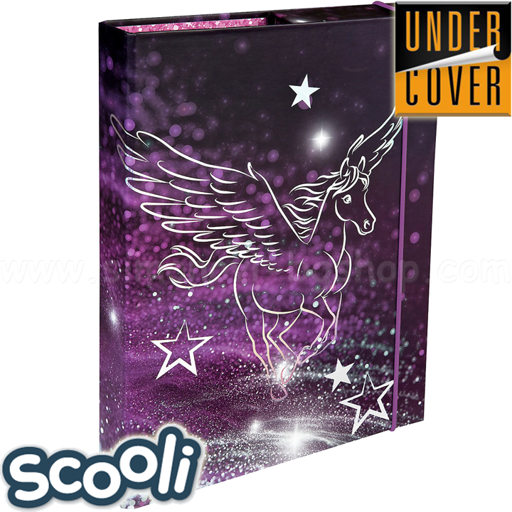 UnderCover Scooli Pegasus Box Folder with Eraser 28357