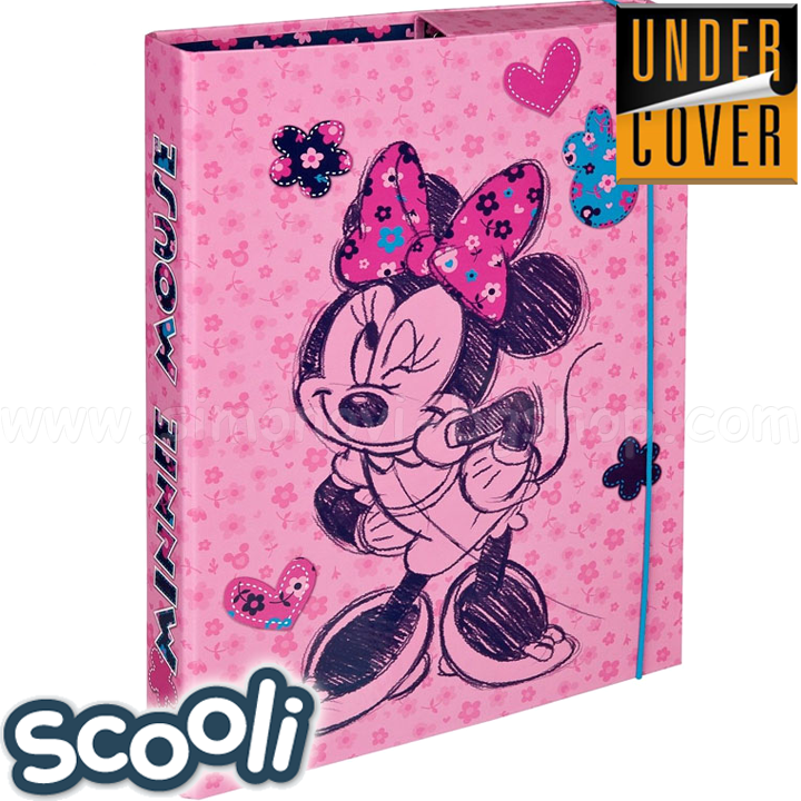 UnderCover Scooli Mini Mouse Box folder with elastic 27612