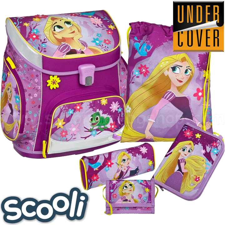 Undercoat Scooli Rapunzel Ergonomic backpack with accessories 27152