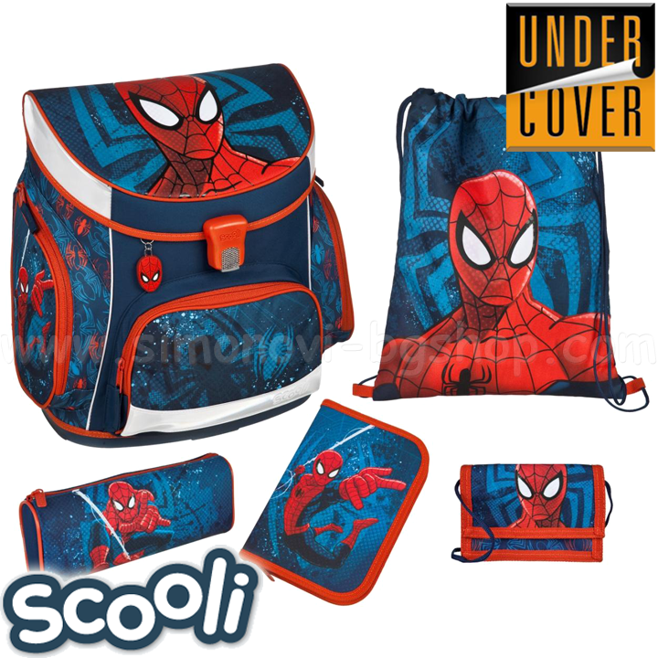 UnderCover Scooli Spider-Man Ergonomic backpack with accessories 26250