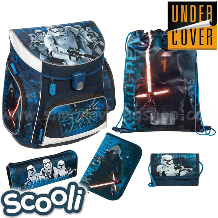 UnderCover Scooli Star Wars Ergonomic backpack with accessories 26252