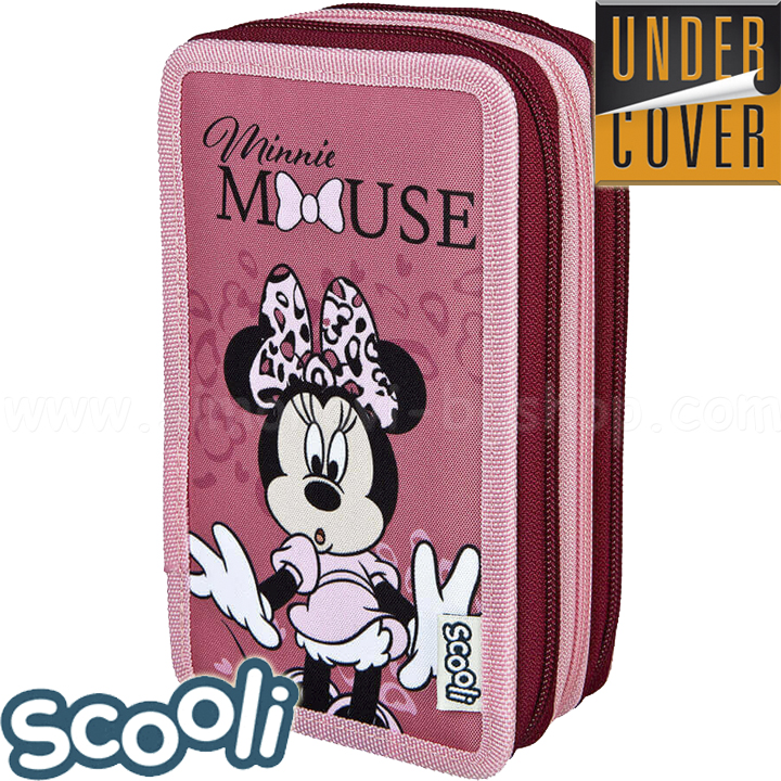 Geantă de toaletă cu trei fermoar UnderCover Scooli Minnie Mouse 30073