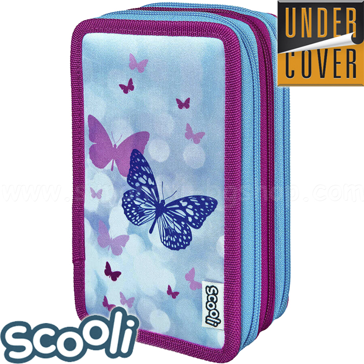 UnderCover Scooli Set complet de articole de toaletă cu trei fermoar Butter