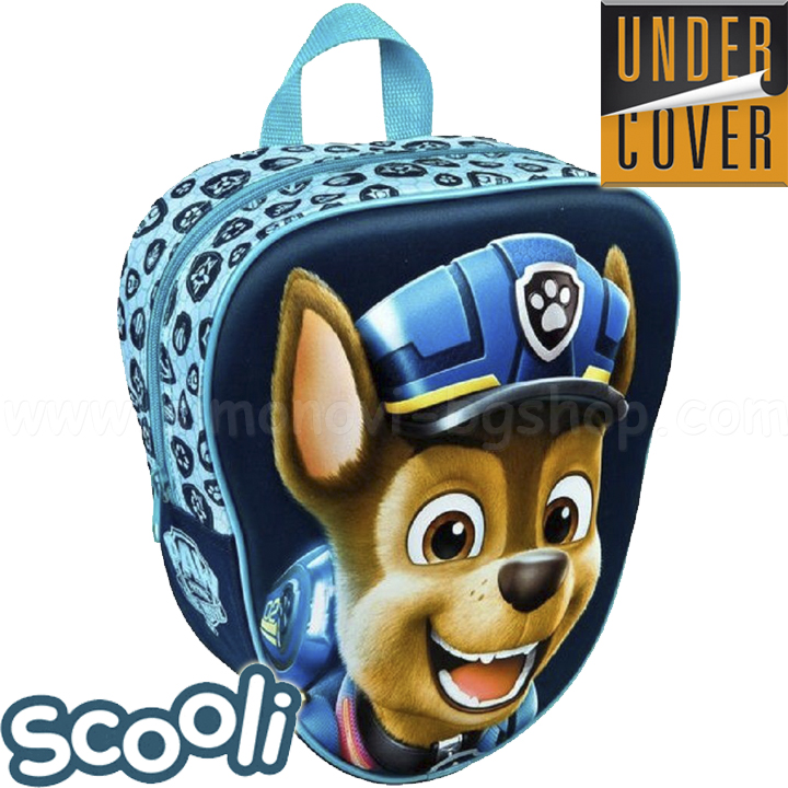 Rucsac UnderCover Scooli Paw Patrol pentru copii 3D Chase 29747