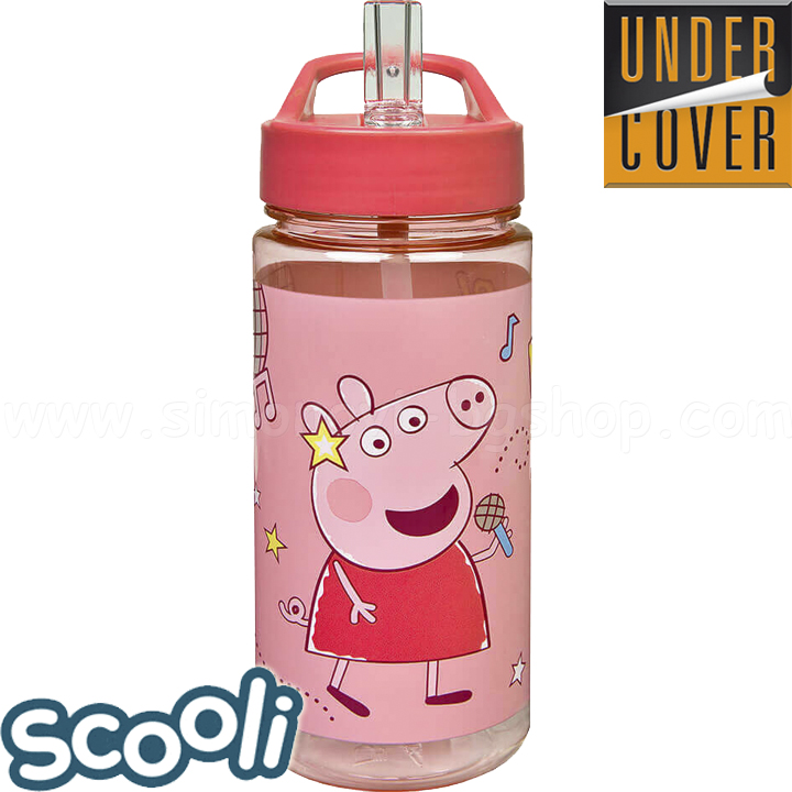 Sticla de apă Undercover Scooli Peppa Pig 400ml AERO 30226